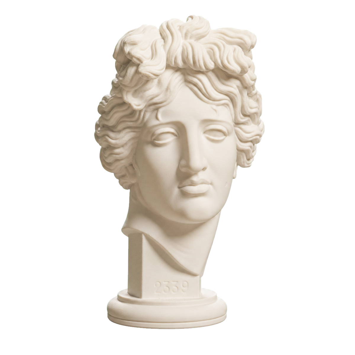 Ivory white Apollo Giustiniani 3D printed collectible bust by TheBustVault