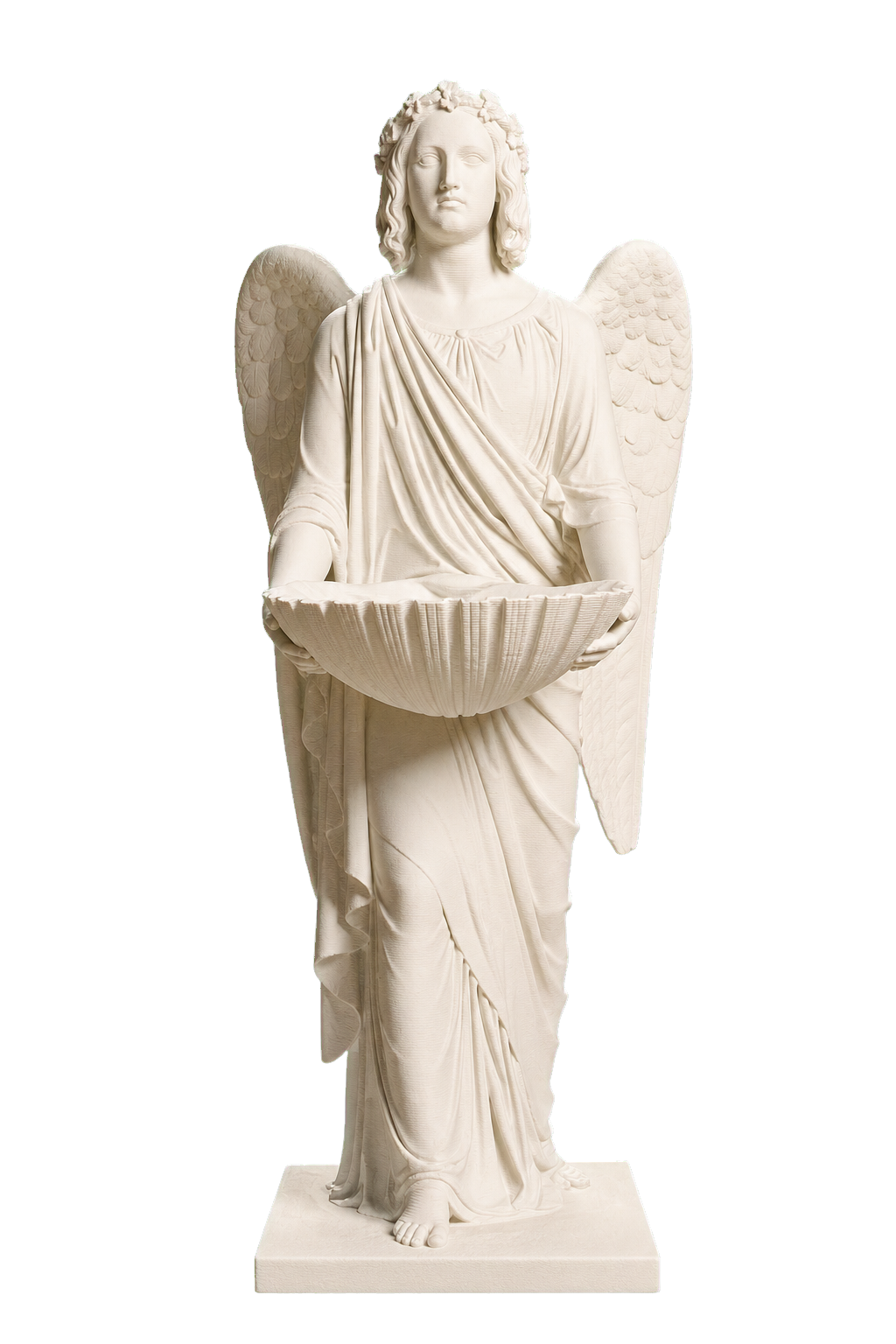 Ivory white Thorvaldsen Baptismal Angel 3D printed collectible by TheBustVault