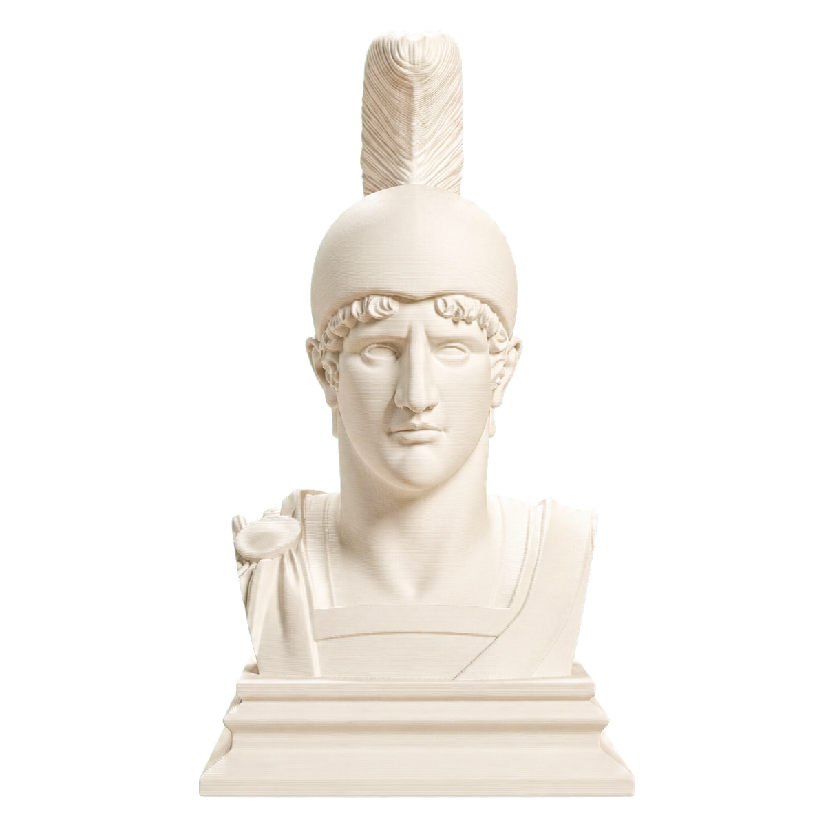 Ivory white Achilles 3D printed collectible bust by TheBustVault