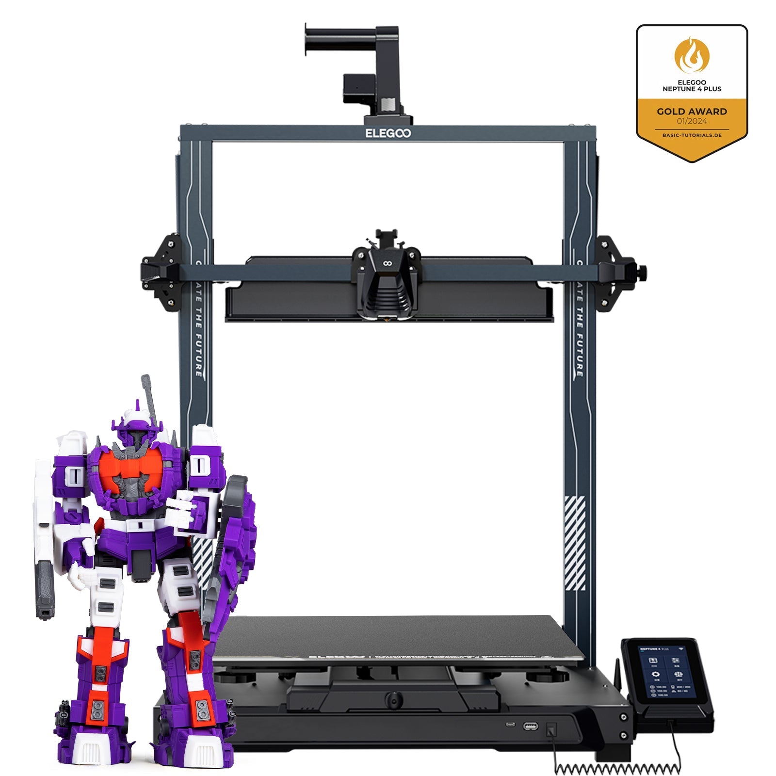 Elegoo Neptune 4 Plus large-format Klipper 3D printer
