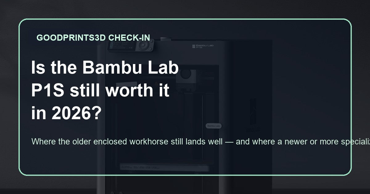 Is the Bambu Lab P1S still worth it in 2026 hero image