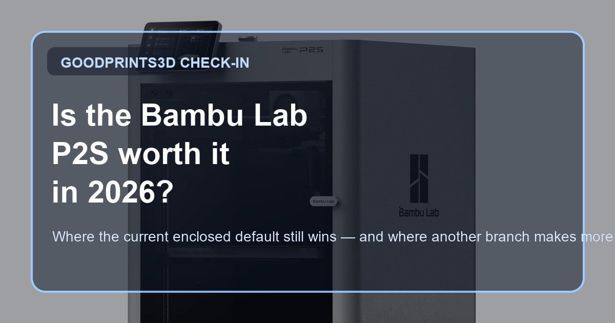 Bambu Lab P2S for an engineering materials buyer guide