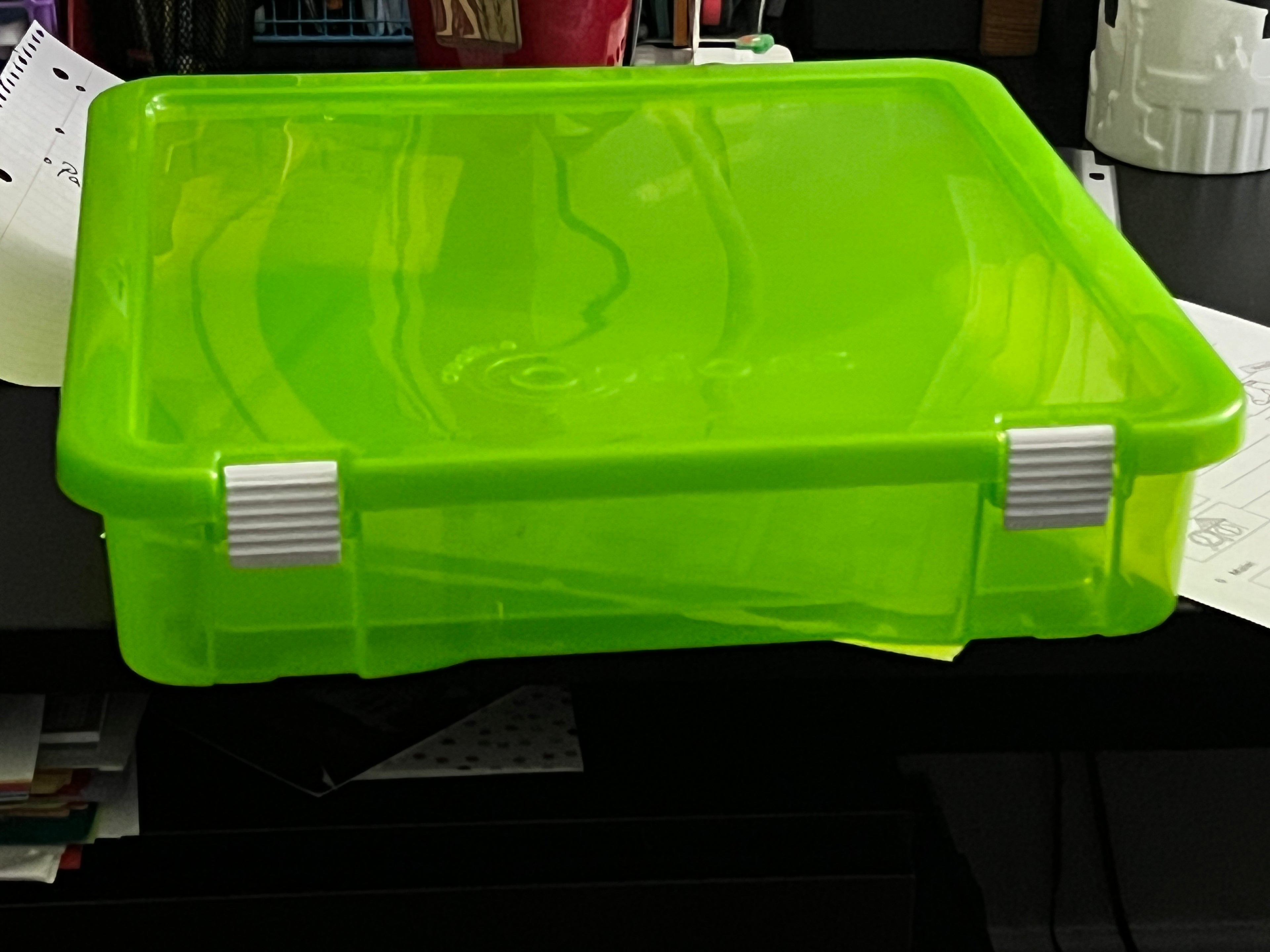 3D printed replacement latch for Creative Options Pro-Latch organizer boxes