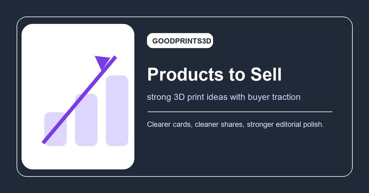 Featured image for the best 3D printed products to sell guide