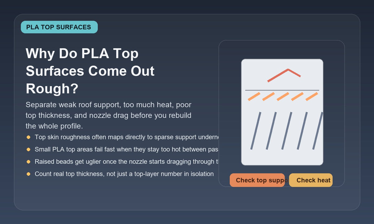 Why Do PLA Top Surfaces Come Out Rough, and What Should You Change Fir ...