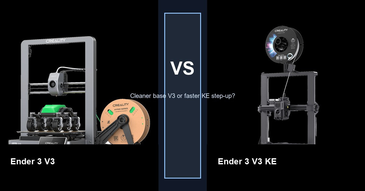 Creality Ender 3 V3 vs Creality Ender 3 V3 KE comparison hero image