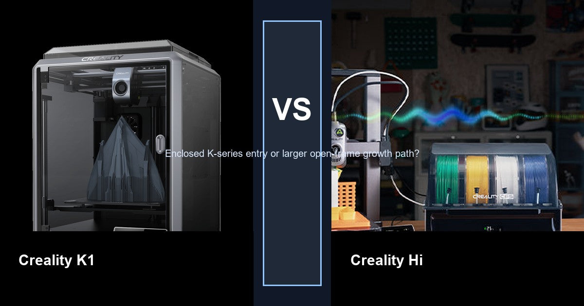 Creality K1 vs Creality Hi comparison hero image