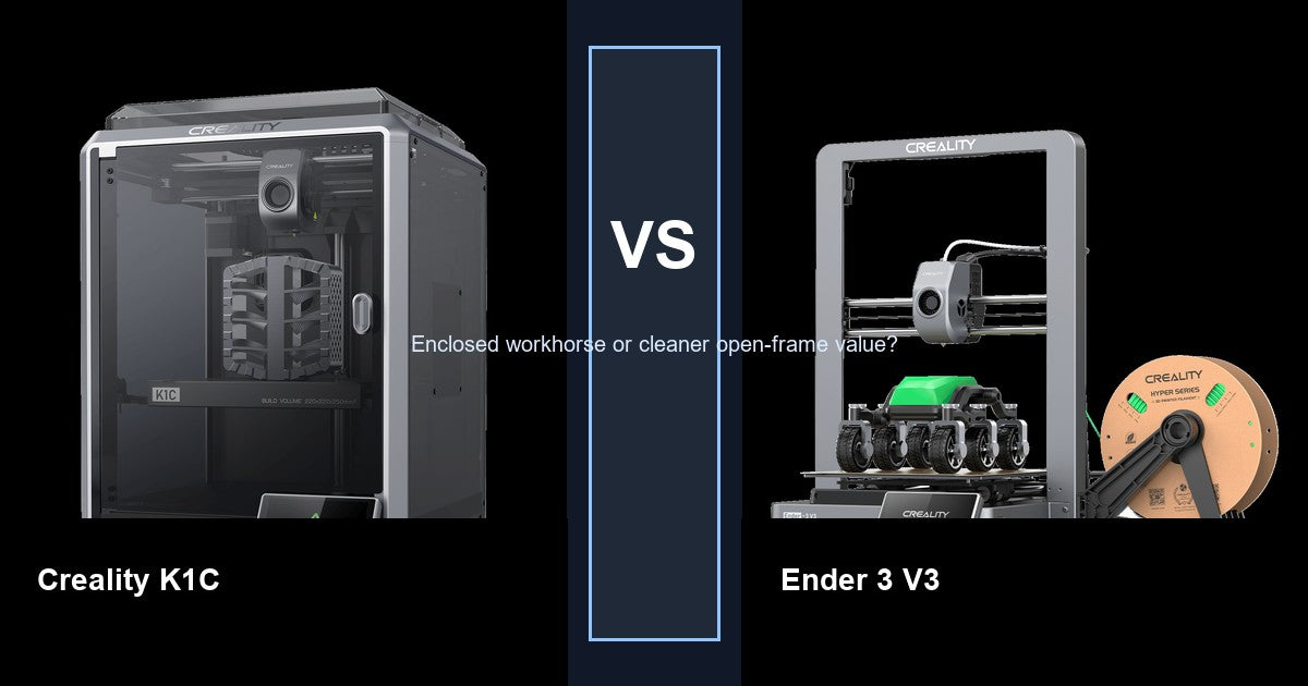 Creality K1C vs Creality Ender 3 V3 comparison hero image