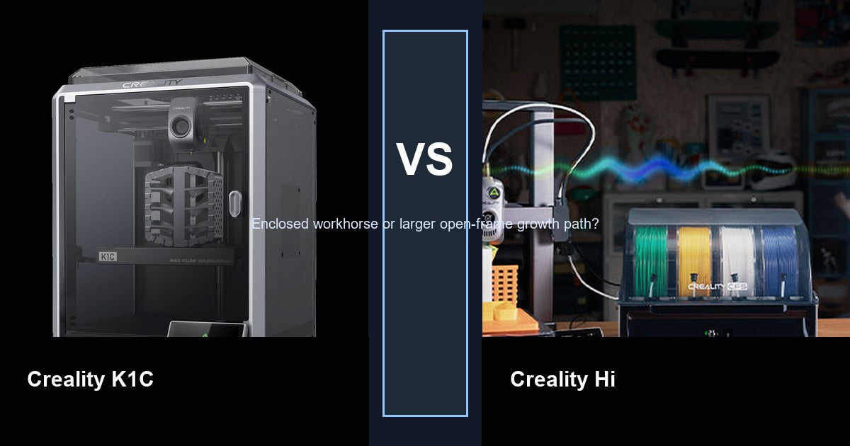 Creality K1C vs Creality Hi comparison hero image