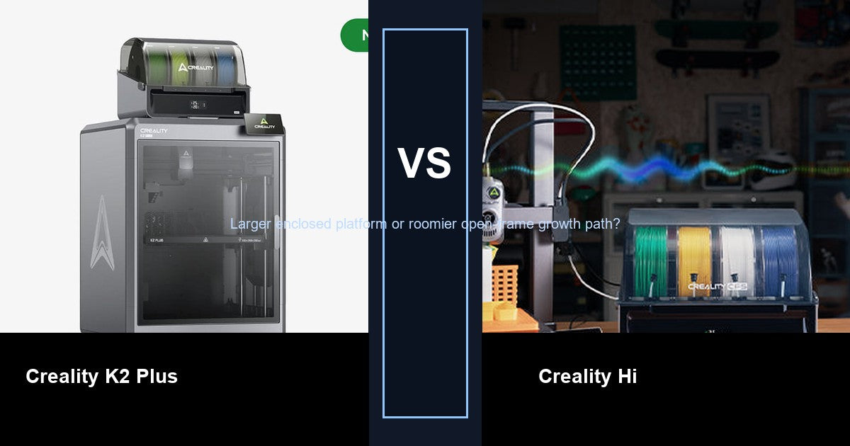 Creality K2 Plus vs Creality Hi comparison hero image