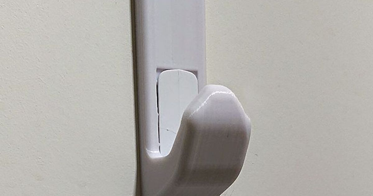 3D printed replacement hook for a 3M Command Large Utility Hook base