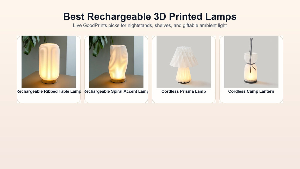 Best rechargeable 3D printed lamps on GoodPrints