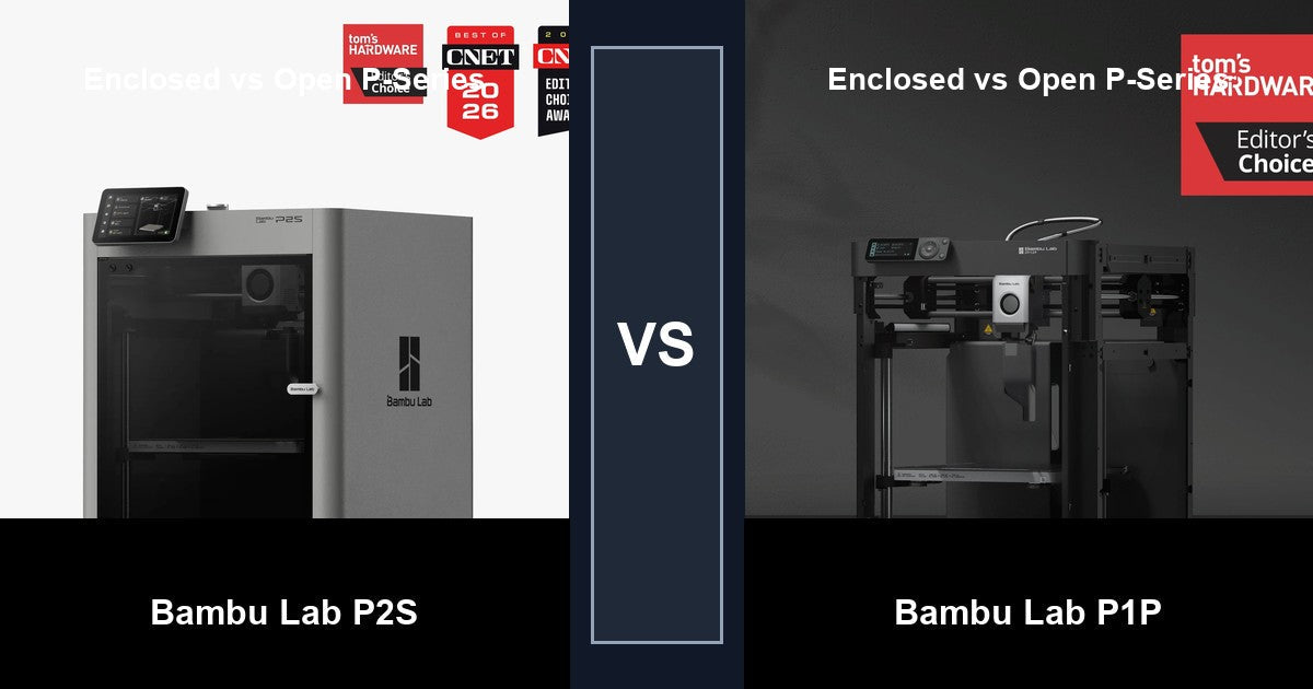 Bambu Lab P1P to P2S upgrade comparison hero image