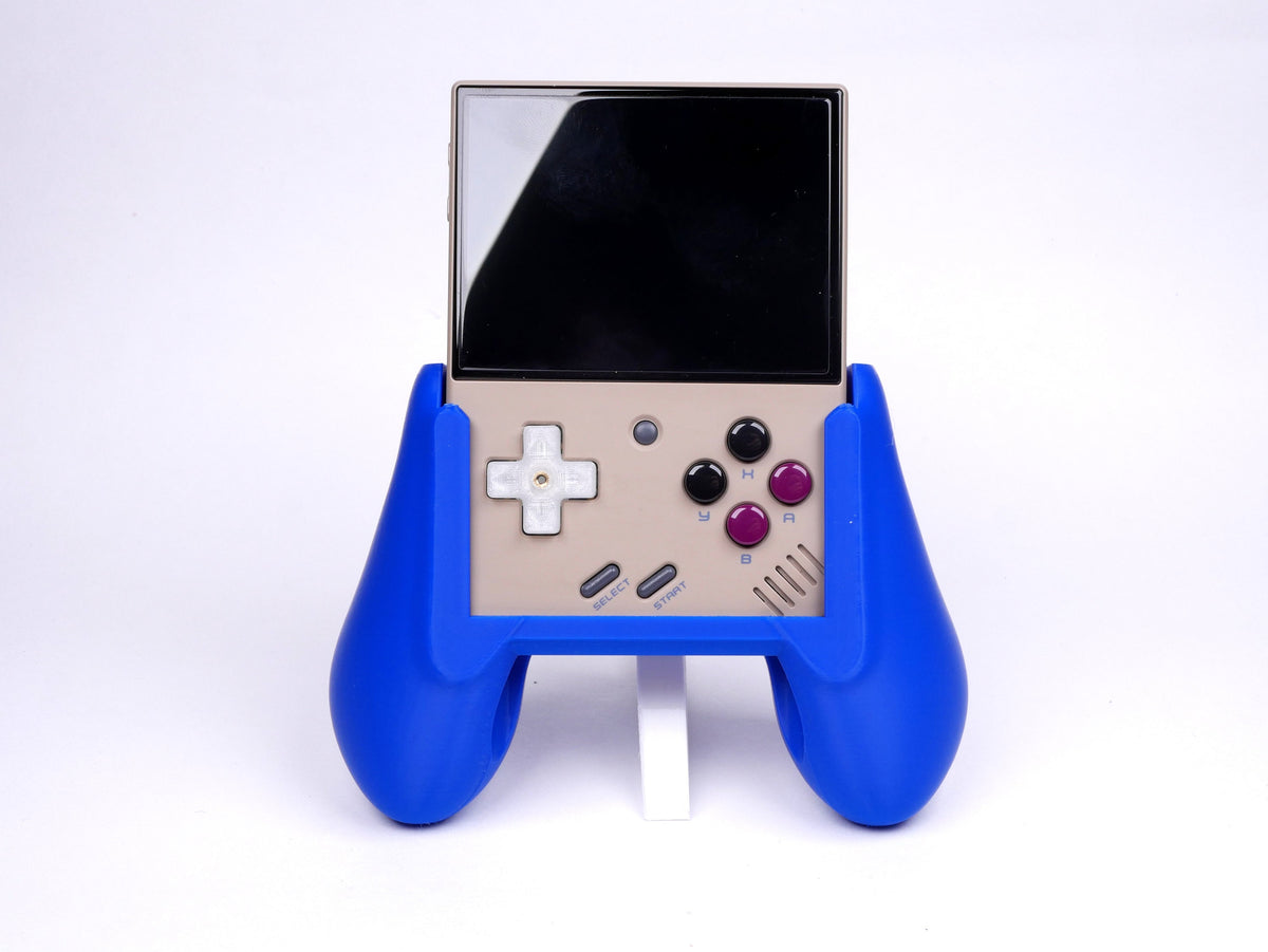 JCSFY Miyoo Mini Plus comfort grip shown in the Etsy listing hero image