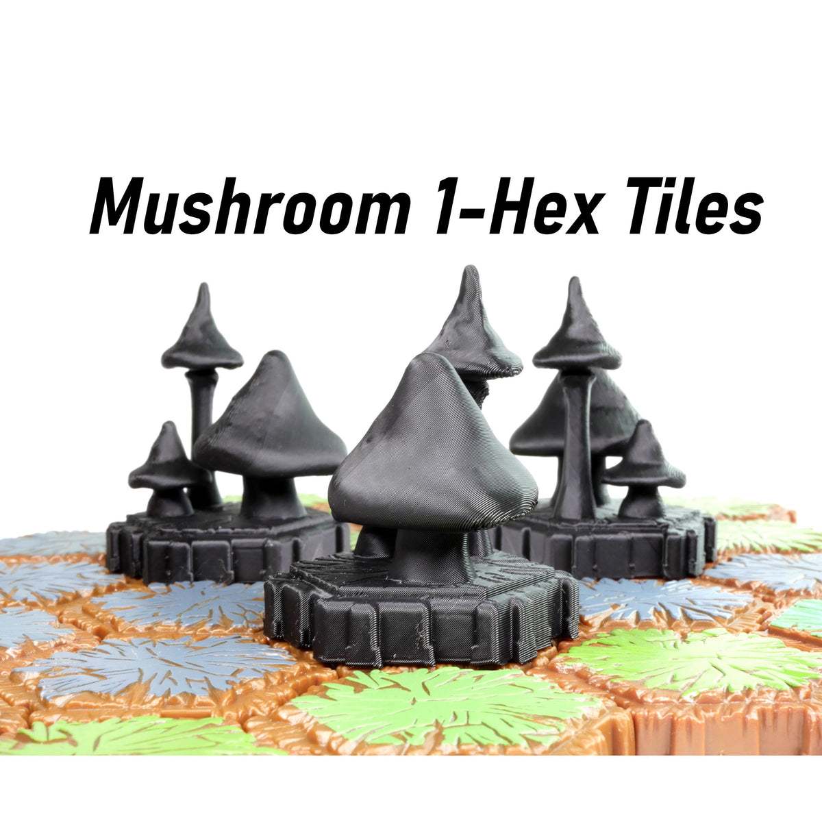 JCSFY Heroscape-compatible mushroom single-hex obstacle shown in the Etsy listing hero image