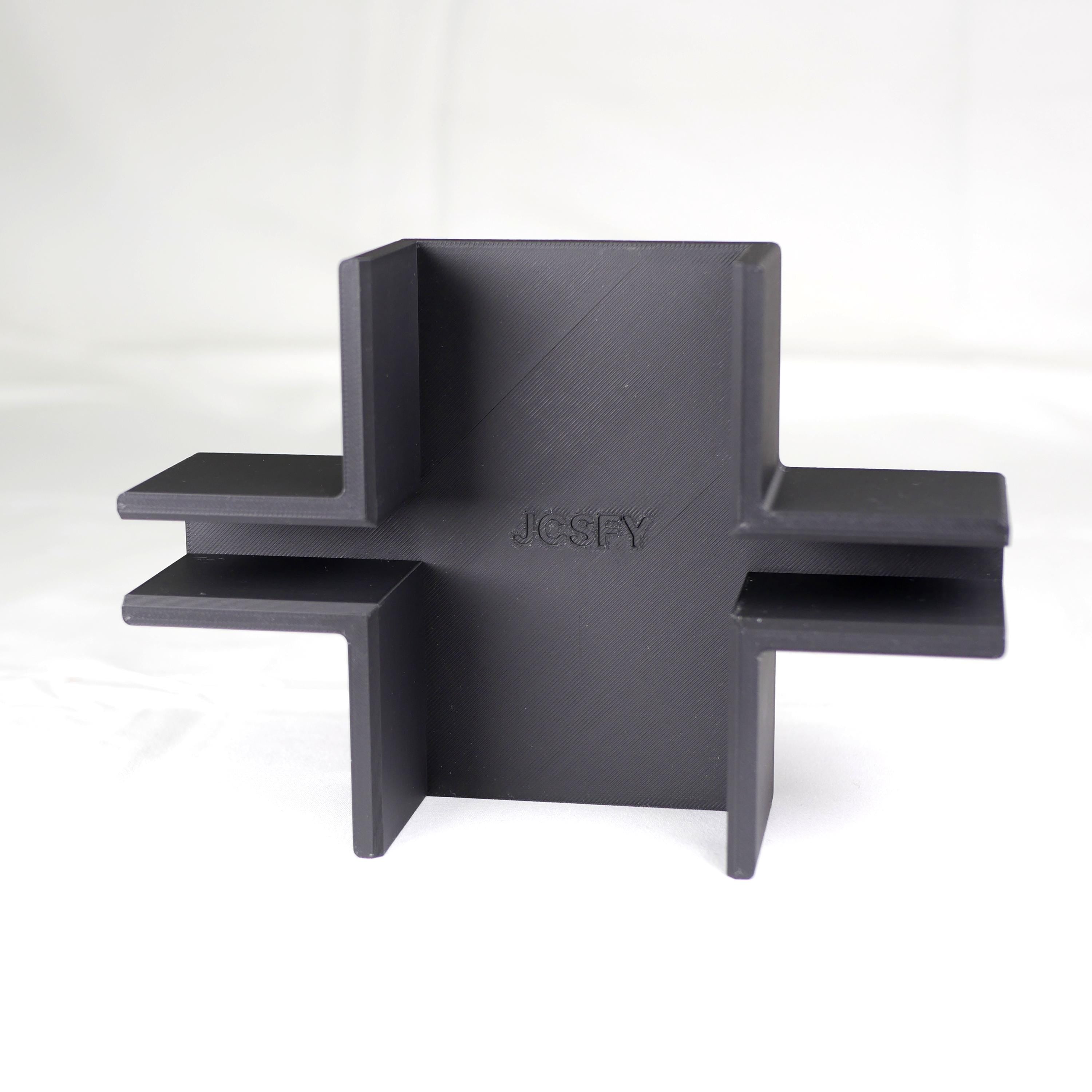 KALLAX shelf aligner tool by JCSFY for keeping side-by-side IKEA cube shelves straight and flush.