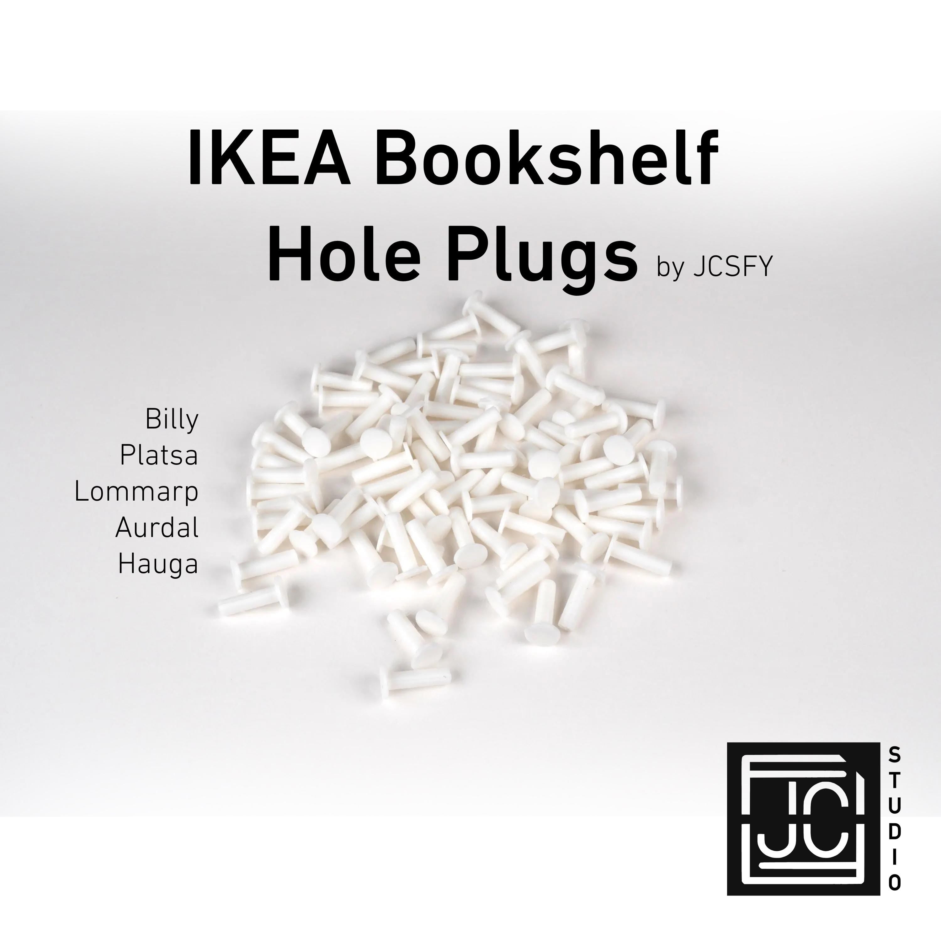 JCSFY IKEA Billy bookshelf hole plugs pack used to cover exposed shelf-adjustment holes