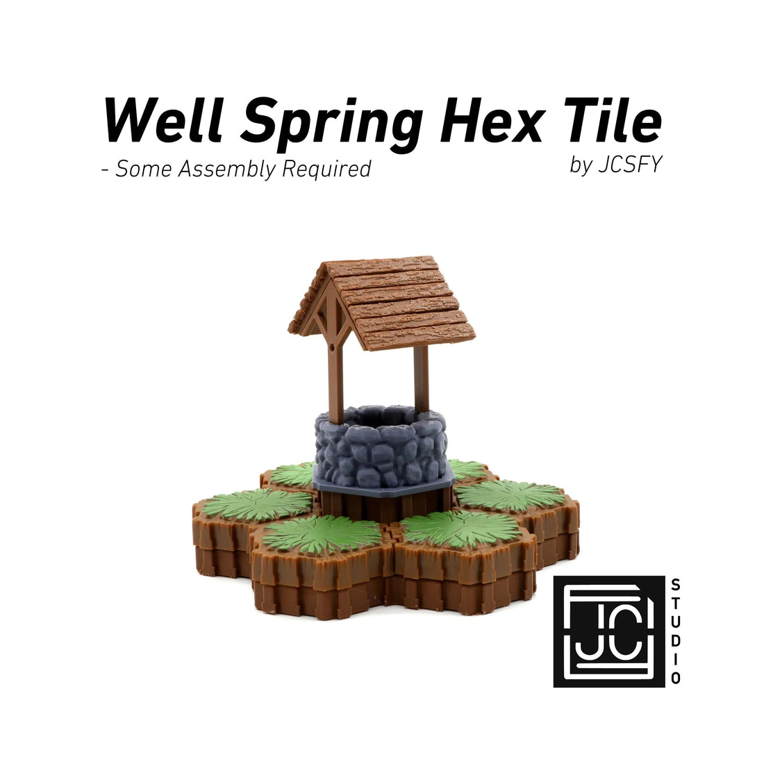 JCSFY Heroscape-compatible Wellspring Well single-hex terrain piece