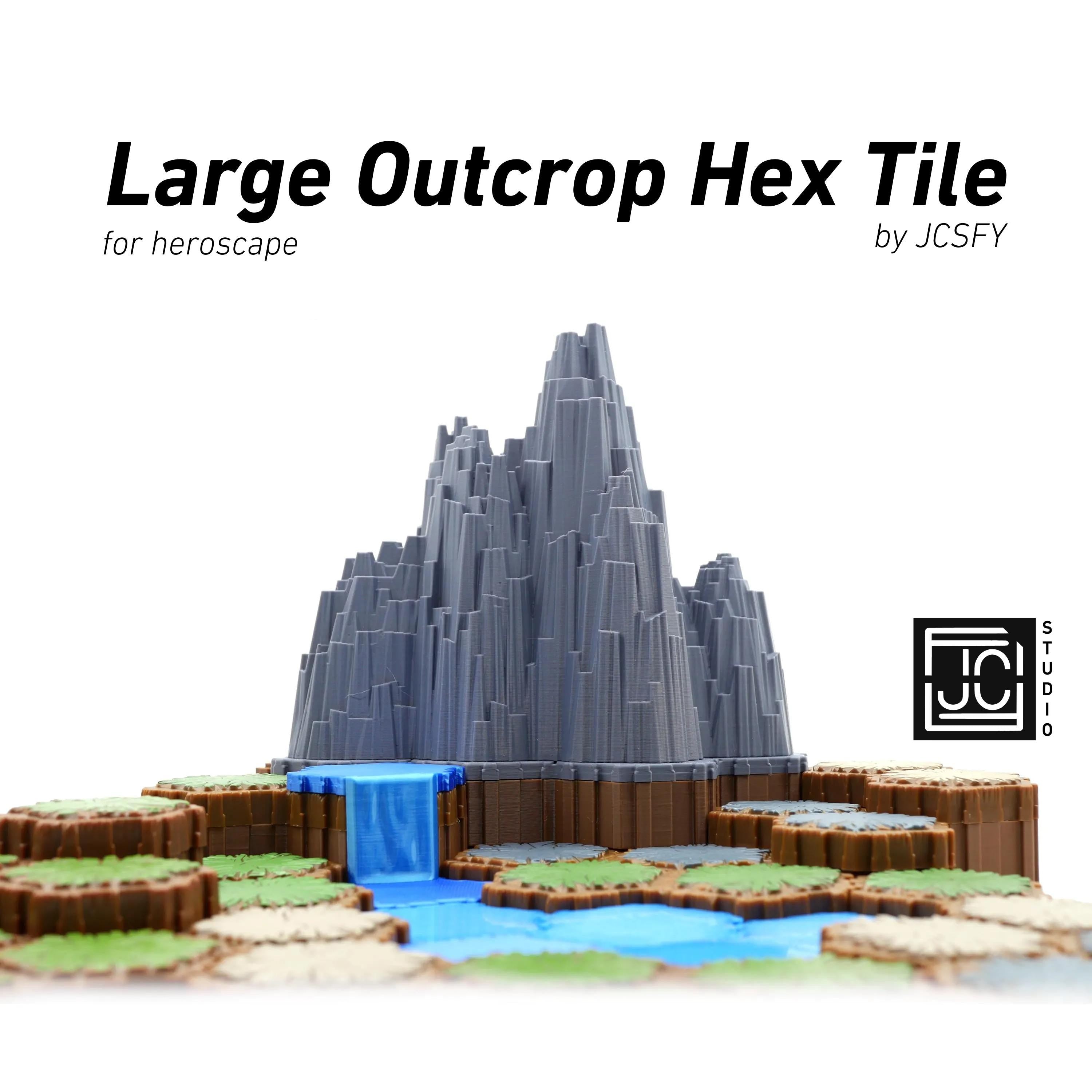 JCSFY Heroscape large outcrop obstacle shown in the Etsy listing hero image