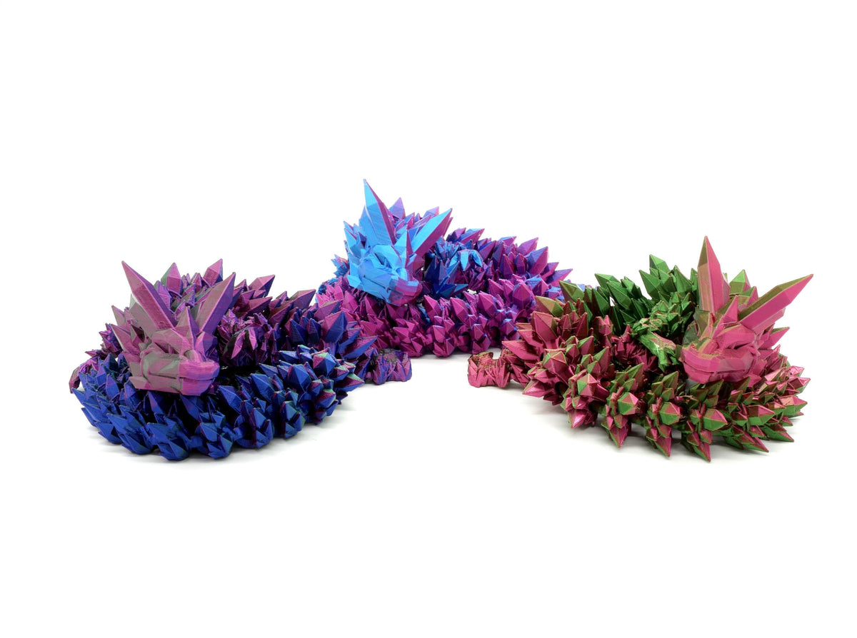 JCSFY articulated crystal dragon shown in the Etsy listing hero image