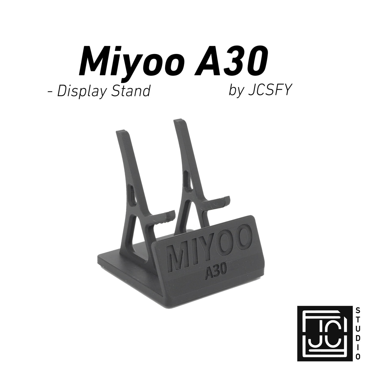JCSFY Miyoo A30 display stand shown in the Etsy listing hero image