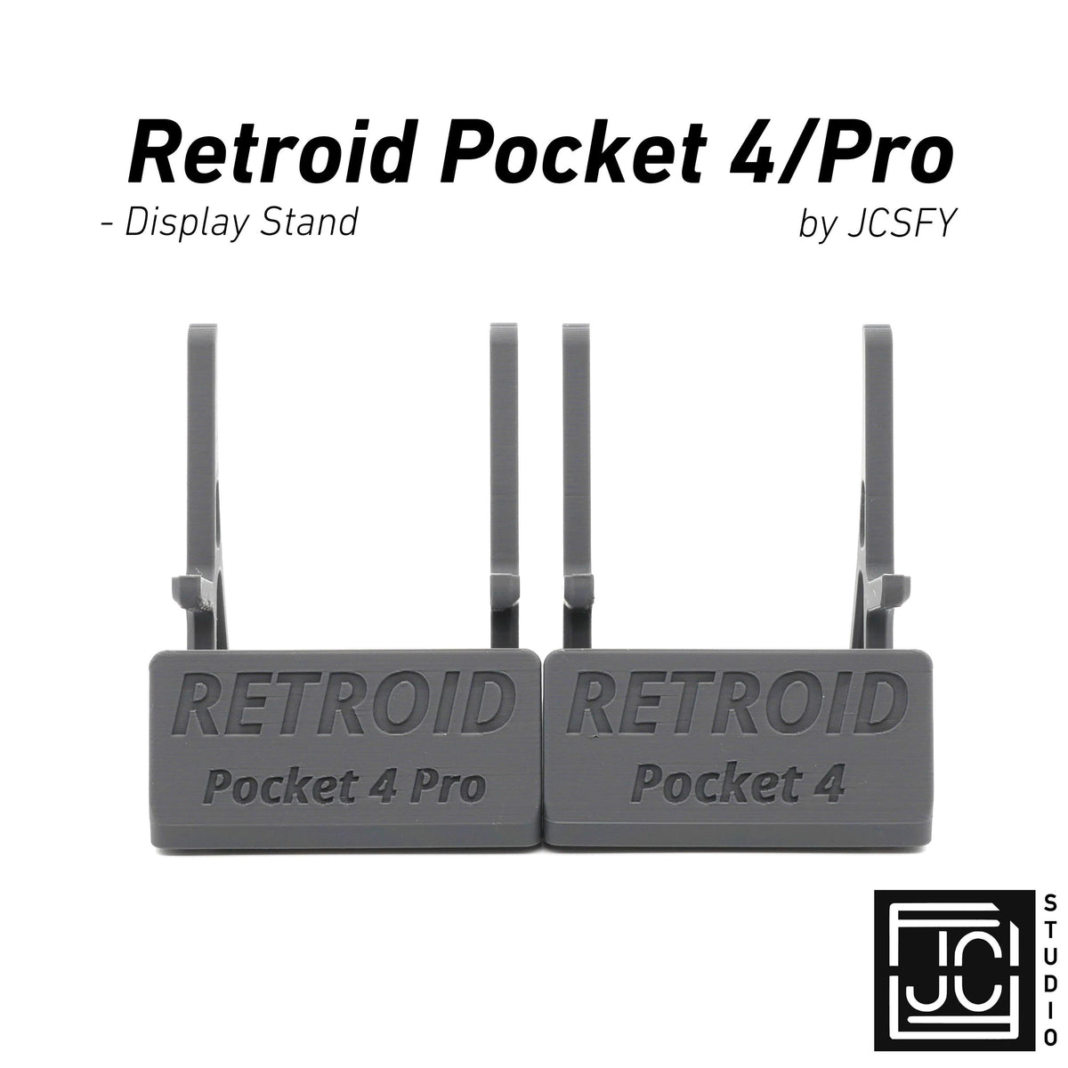 JCSFY display stand for Retroid Pocket 4 and Retroid Pocket 4 Pro with charging space