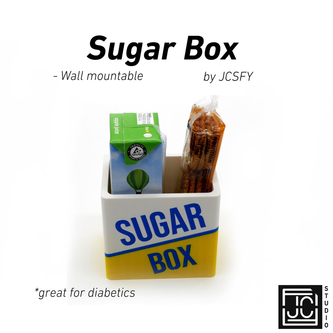 JCSFY juice box wall holder mounted for quick-access bedside or hallway storage