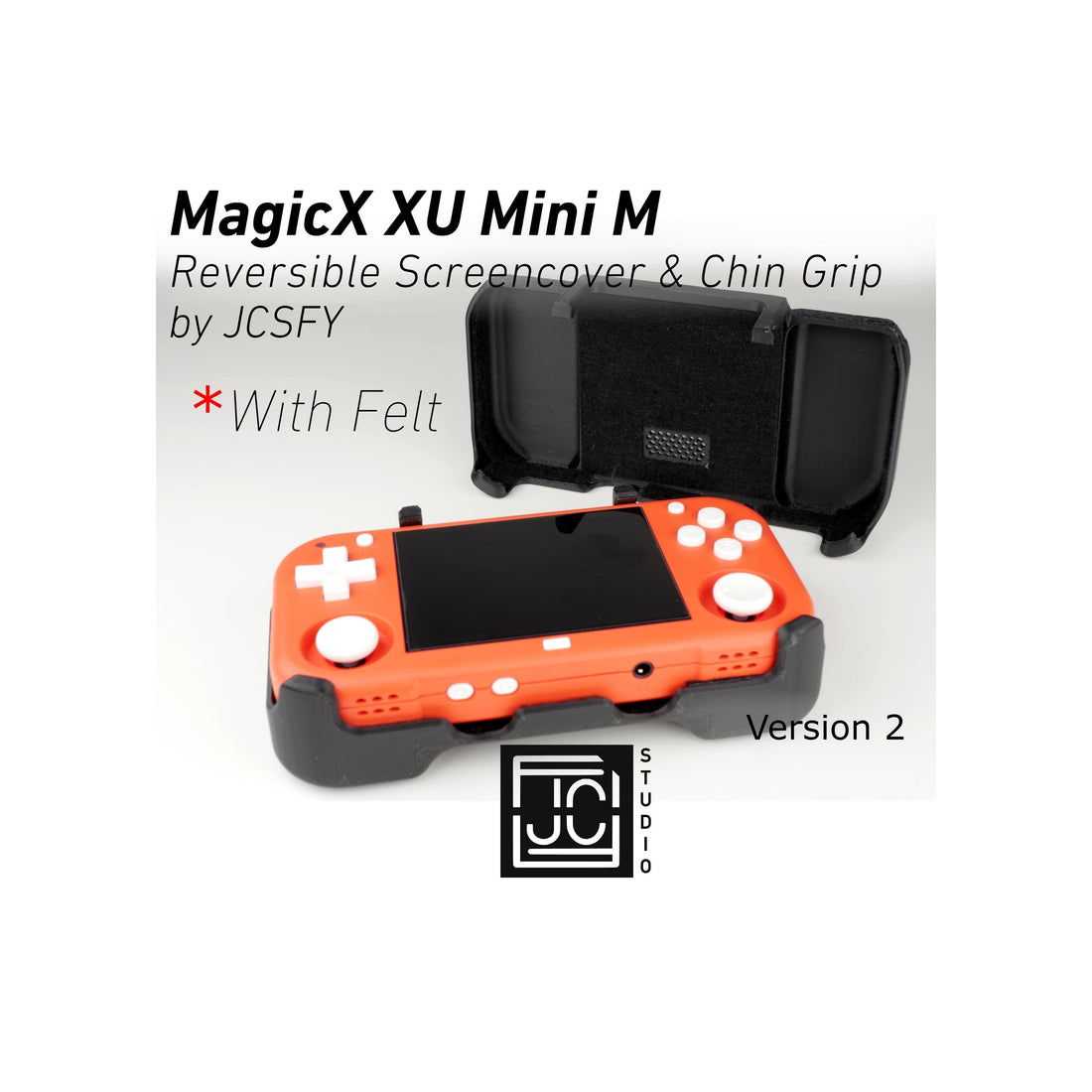 JCSFY MagicX XU Mini M grip and reversible screen cover shown in the Etsy listing hero image