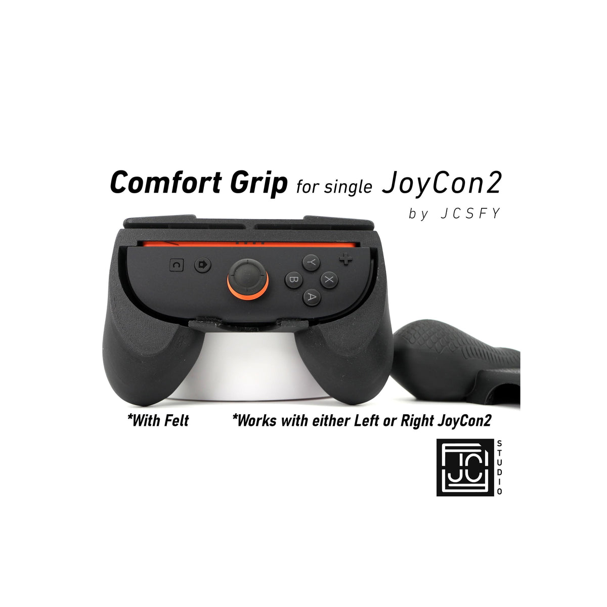 JCSFY single Joy-Con grip for Nintendo Switch 2 shown in the Etsy listing hero image
