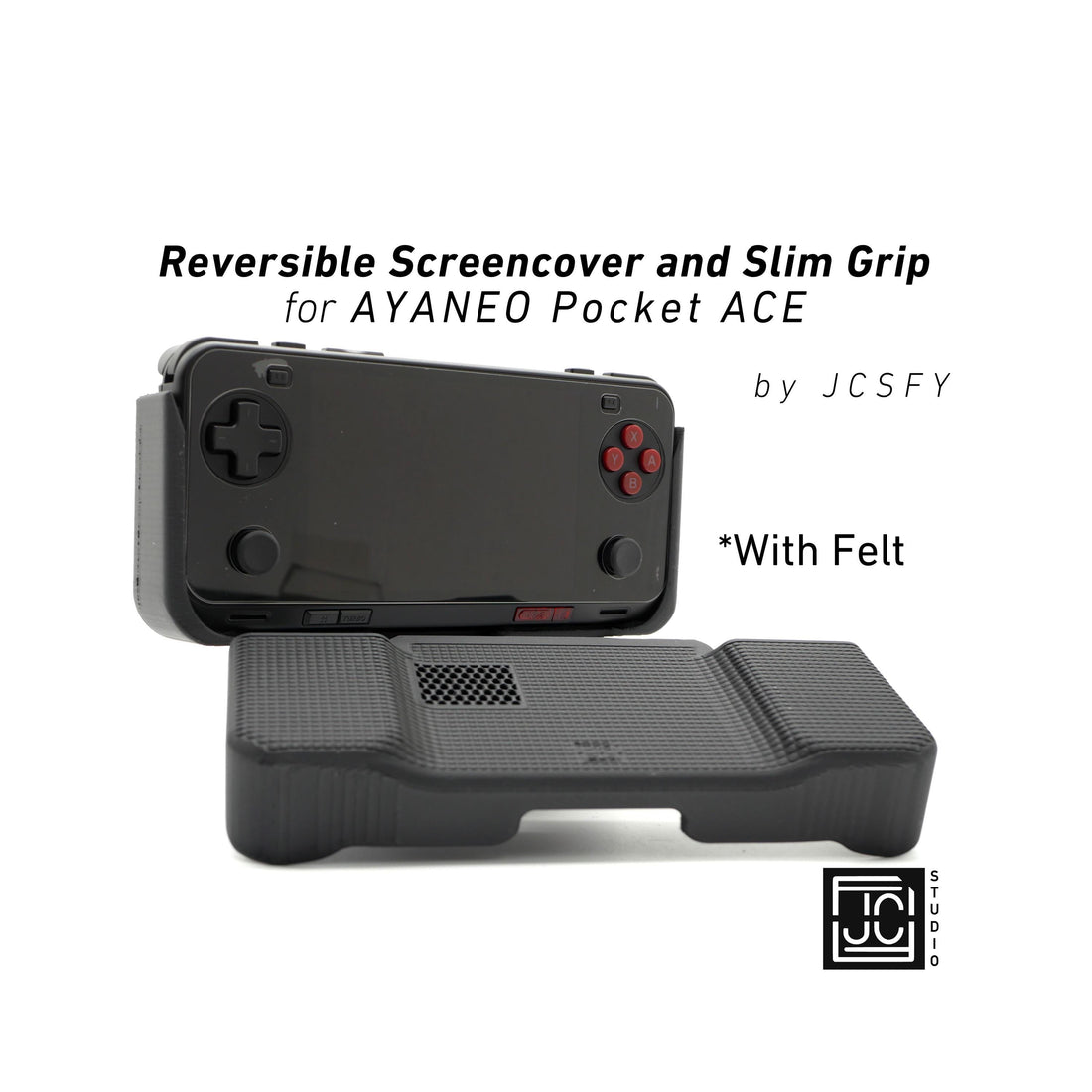JCSFY AYANEO Pocket ACE slim comfort grip shown in the Etsy listing hero image