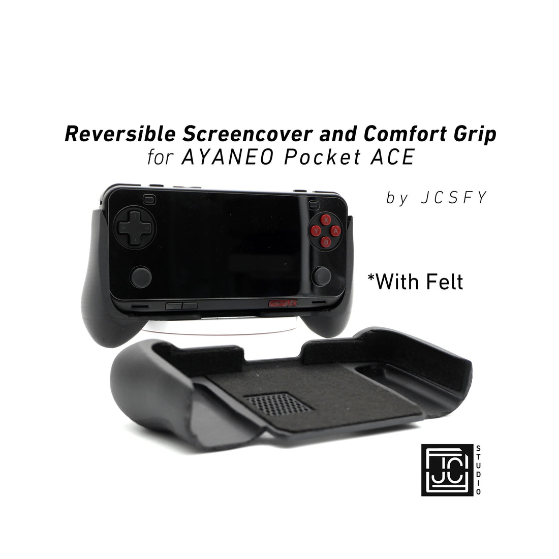 JCSFY AYANEO Pocket ACE thick comfort grip shown in the Etsy listing hero image