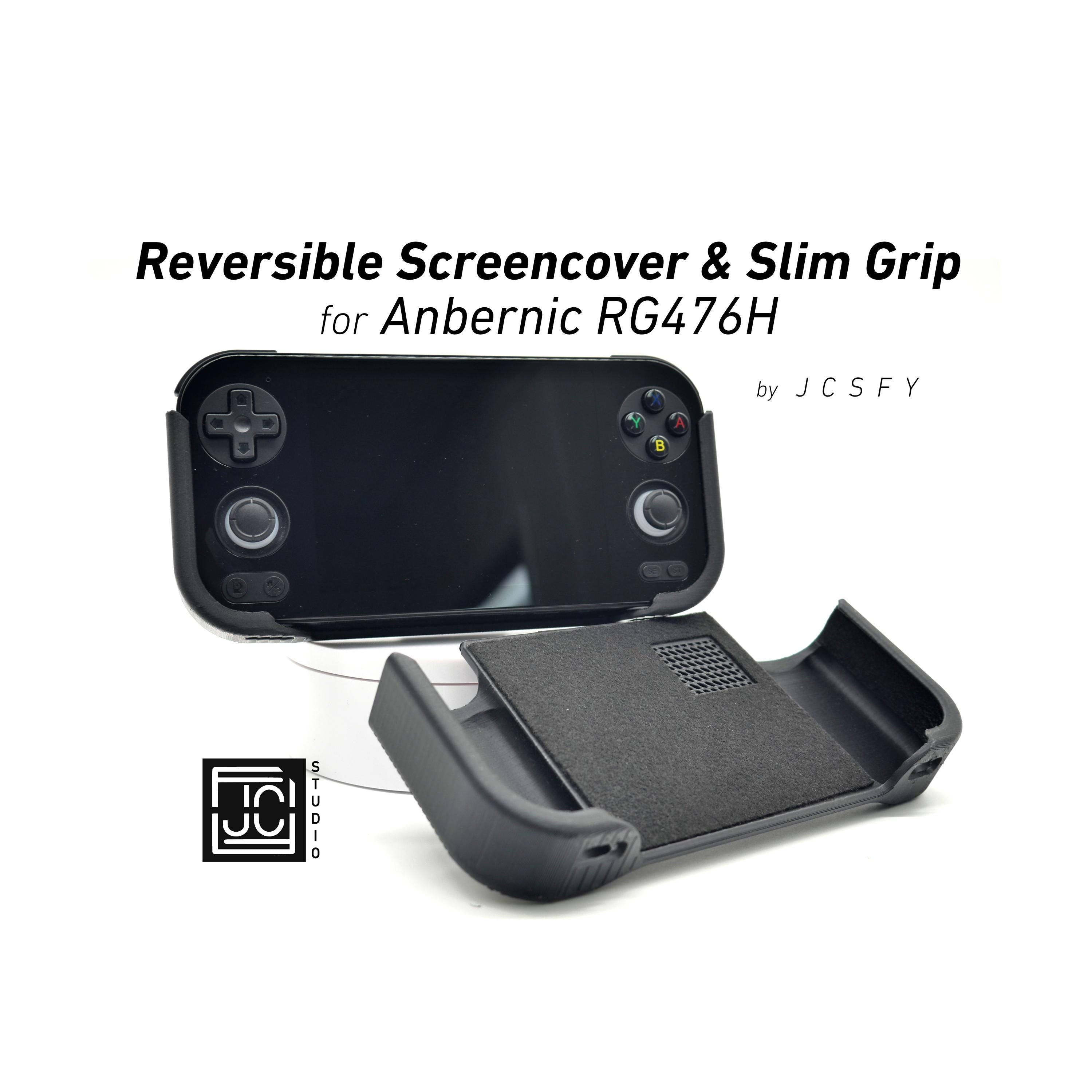 JCSFY slim comfort grip for the Anbernic RG476H shown in the Etsy listing hero image