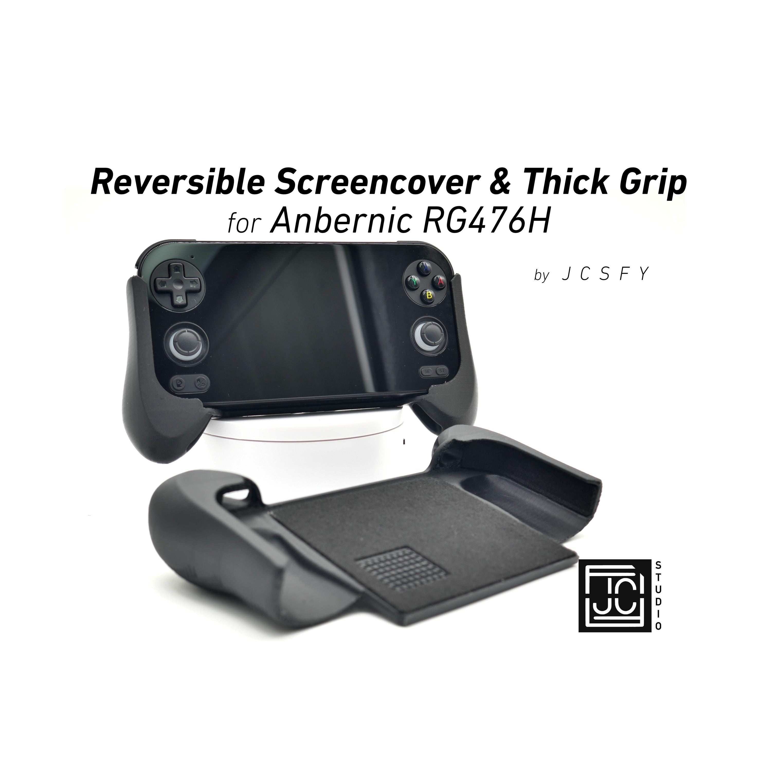 JCSFY thick comfort grip for the Anbernic RG476H shown in the Etsy listing hero image