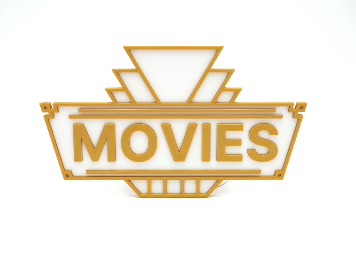 JCSFY retro Movies sign shown in the Etsy listing hero image