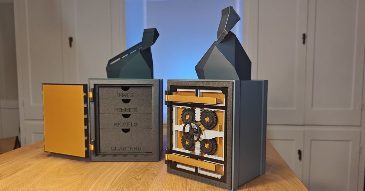 3D printed coin sorter for loose change, jars, and desk-side cash organization