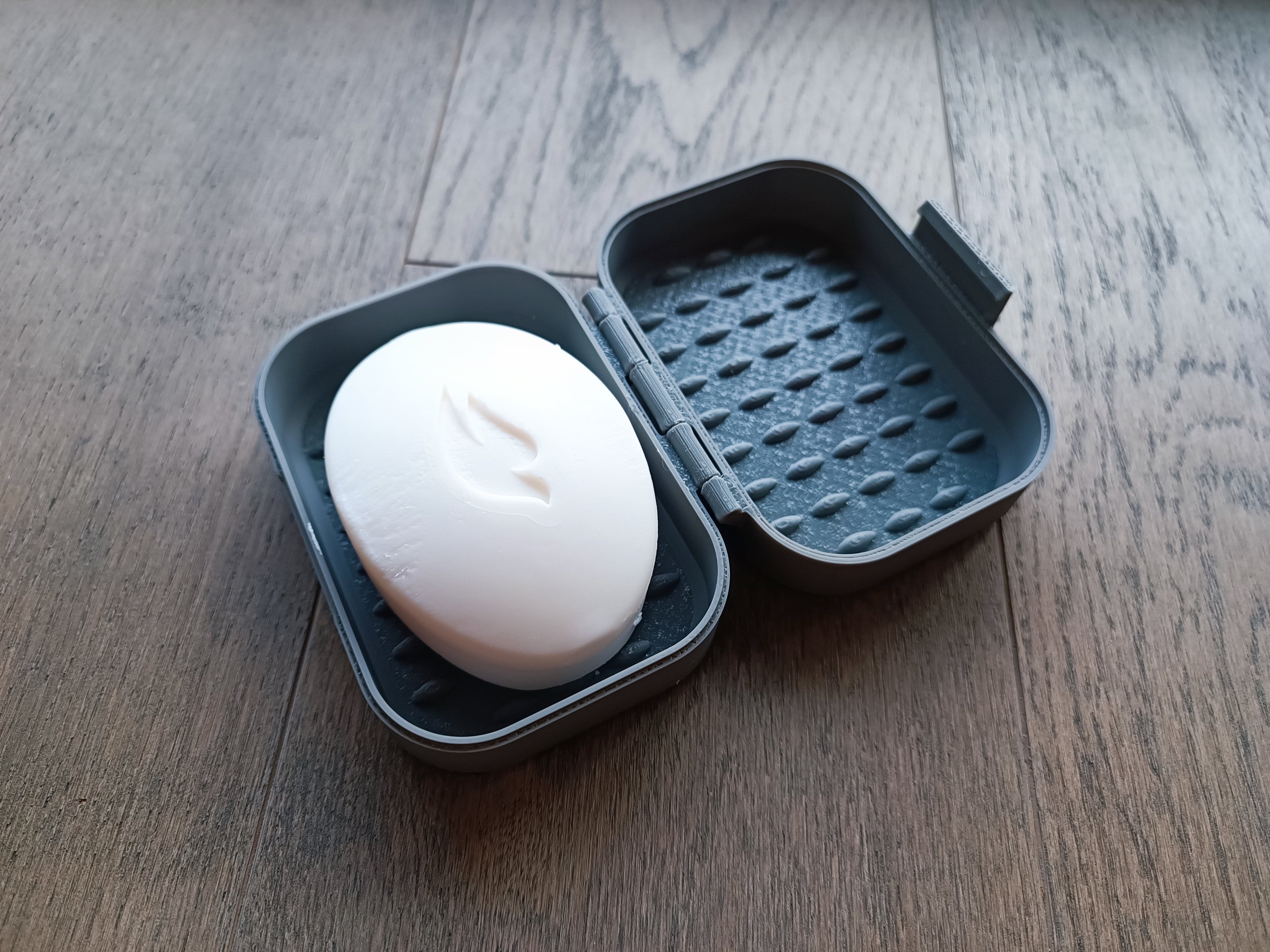 3D printed travel soap box for bar soap, gym bags, and toiletry kits