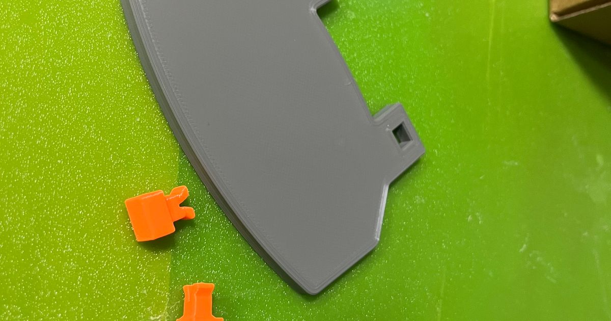 3D printed replacement bin pedal installed on a trash can
