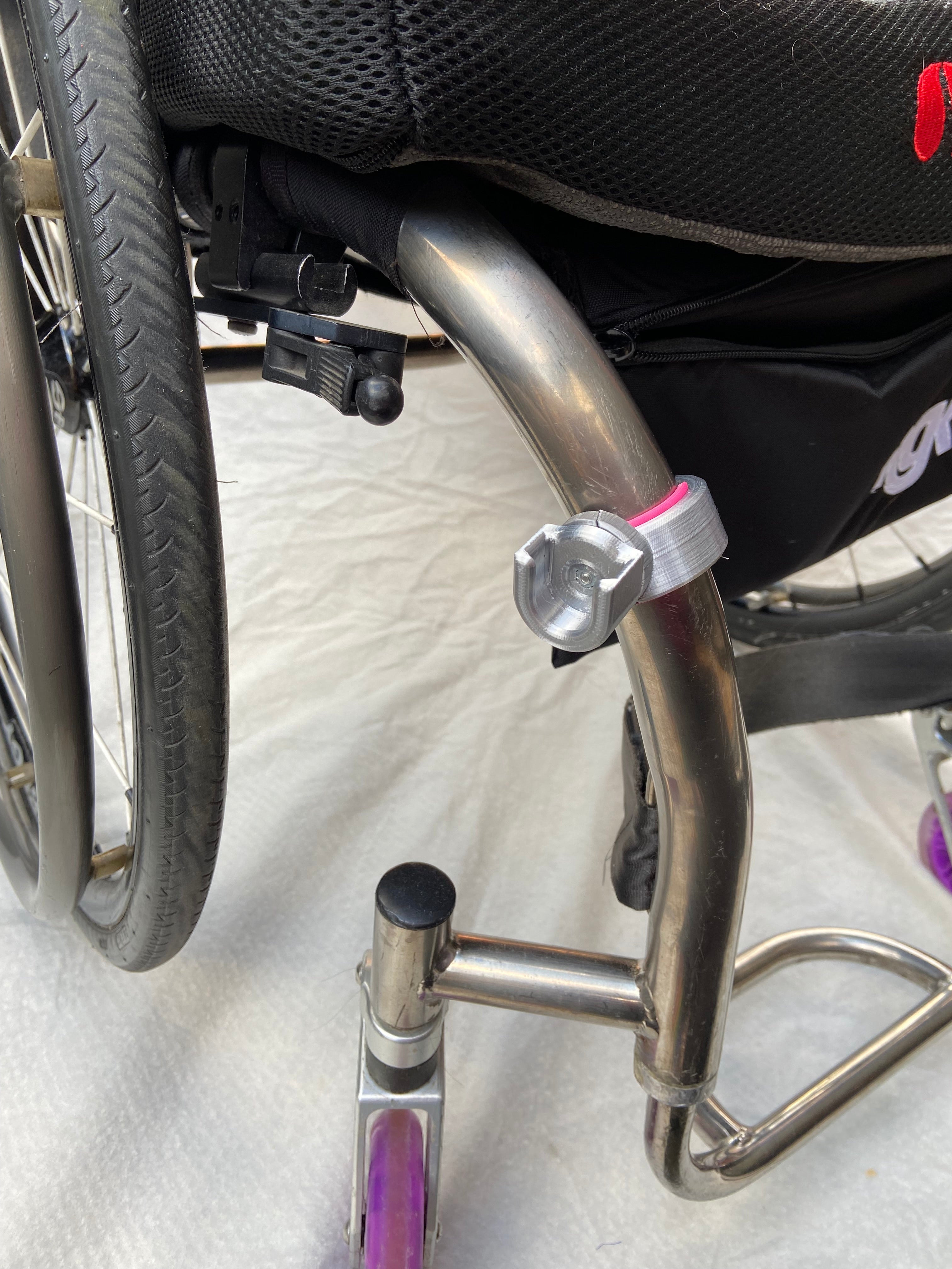 3D printed modular wheelchair accessory mount system