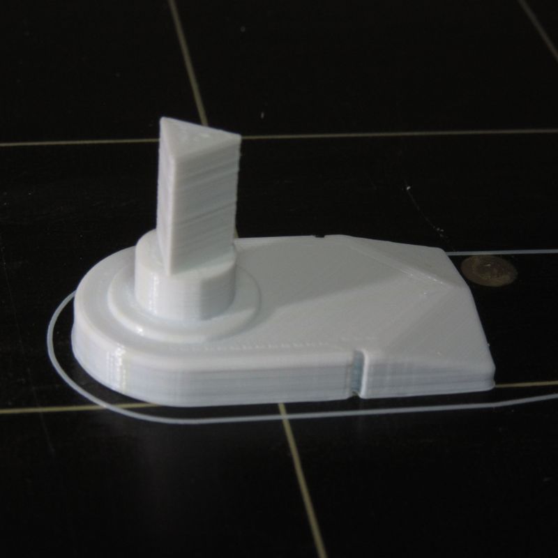 3D printed replacement latch for a utility meter box door