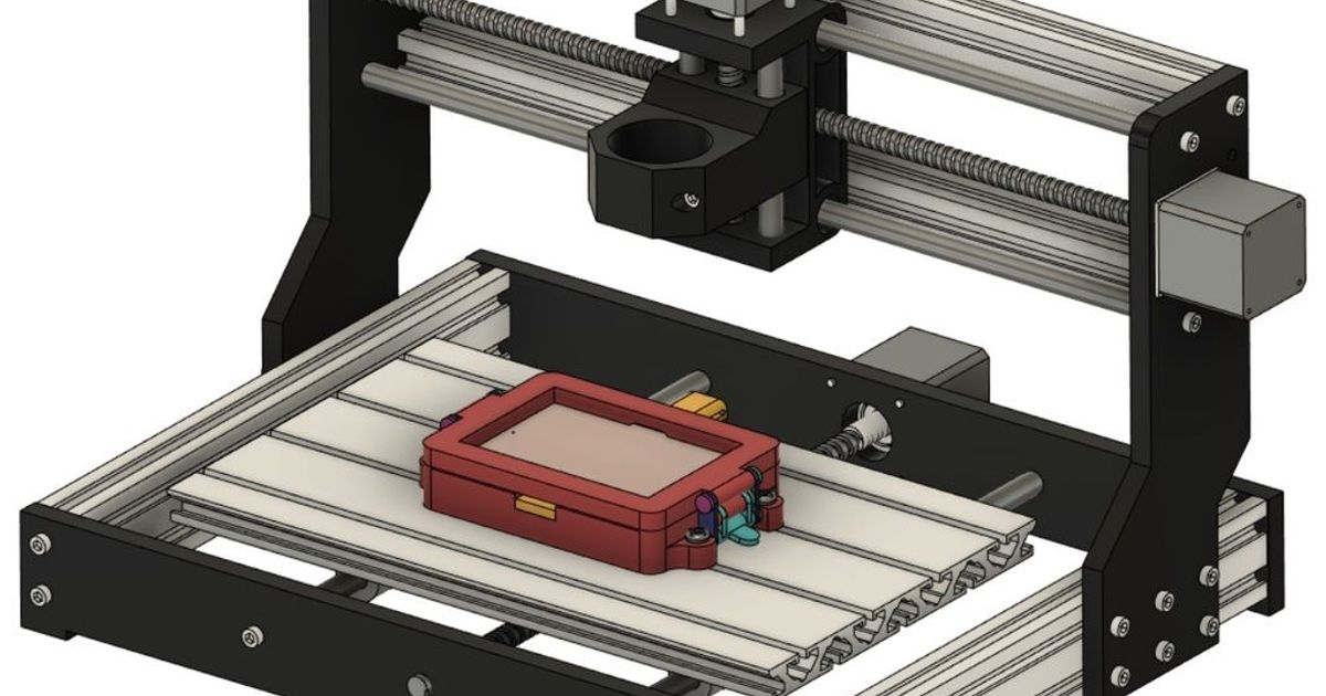 3D printed 3018 CNC PCB jig for repeatable circuit board fixturing and milling