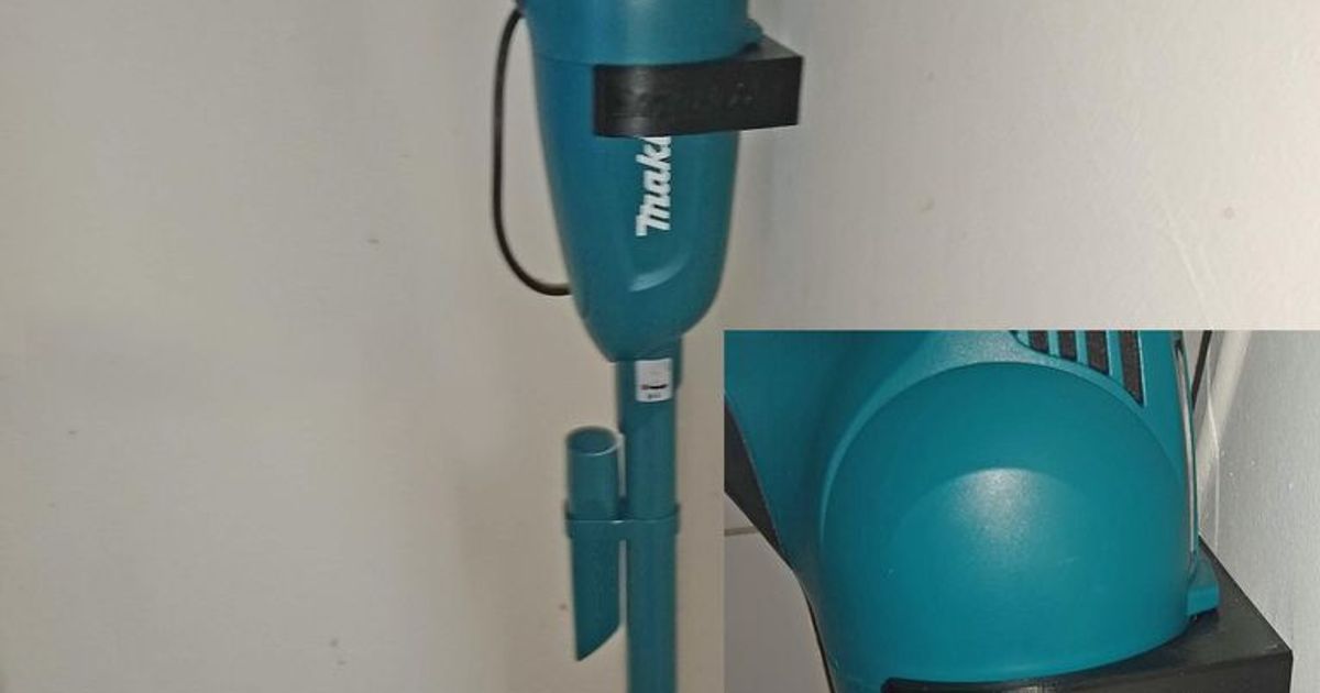 Makita Vacuum Wall Mount Bracket: A 3D Printed Dock for DCL Stick Vacuums in Garages, Shops, and Utility Rooms