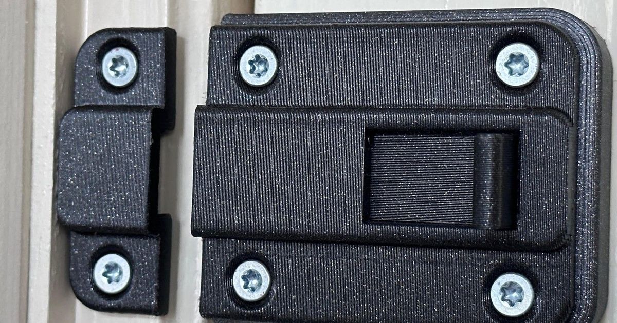 3D printed sliding door lock latch with filler block for interior door privacy and closure