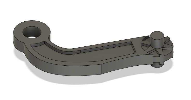 3D printed SureFeed MPF001 lid-opener repair part for an automatic pet feeder