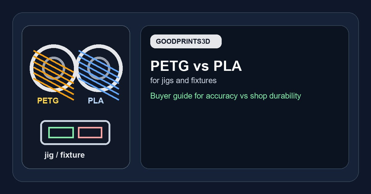 Featured image for PETG versus PLA jig and fixture buying advice