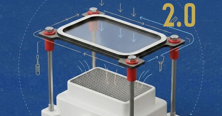 3D printed vacuum forming tool connected to a vacuum cleaner for making small formed parts