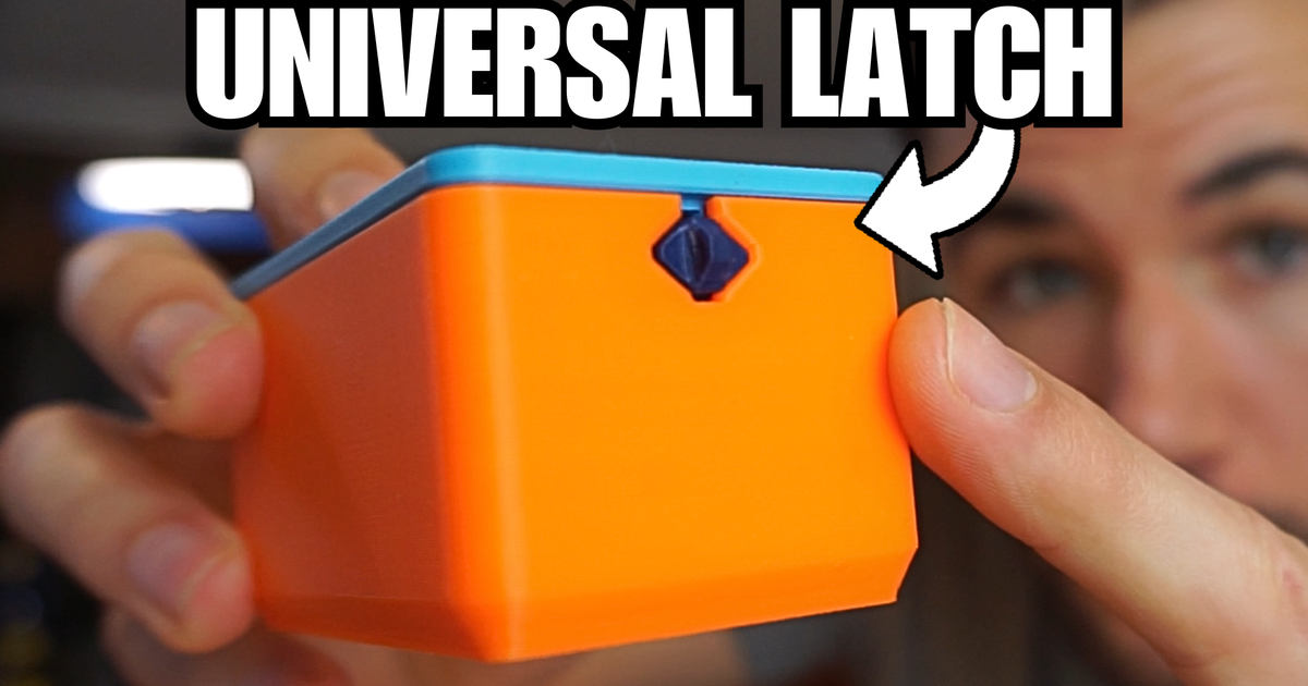 3D printed modular spring latch mechanism for custom enclosures and access panels