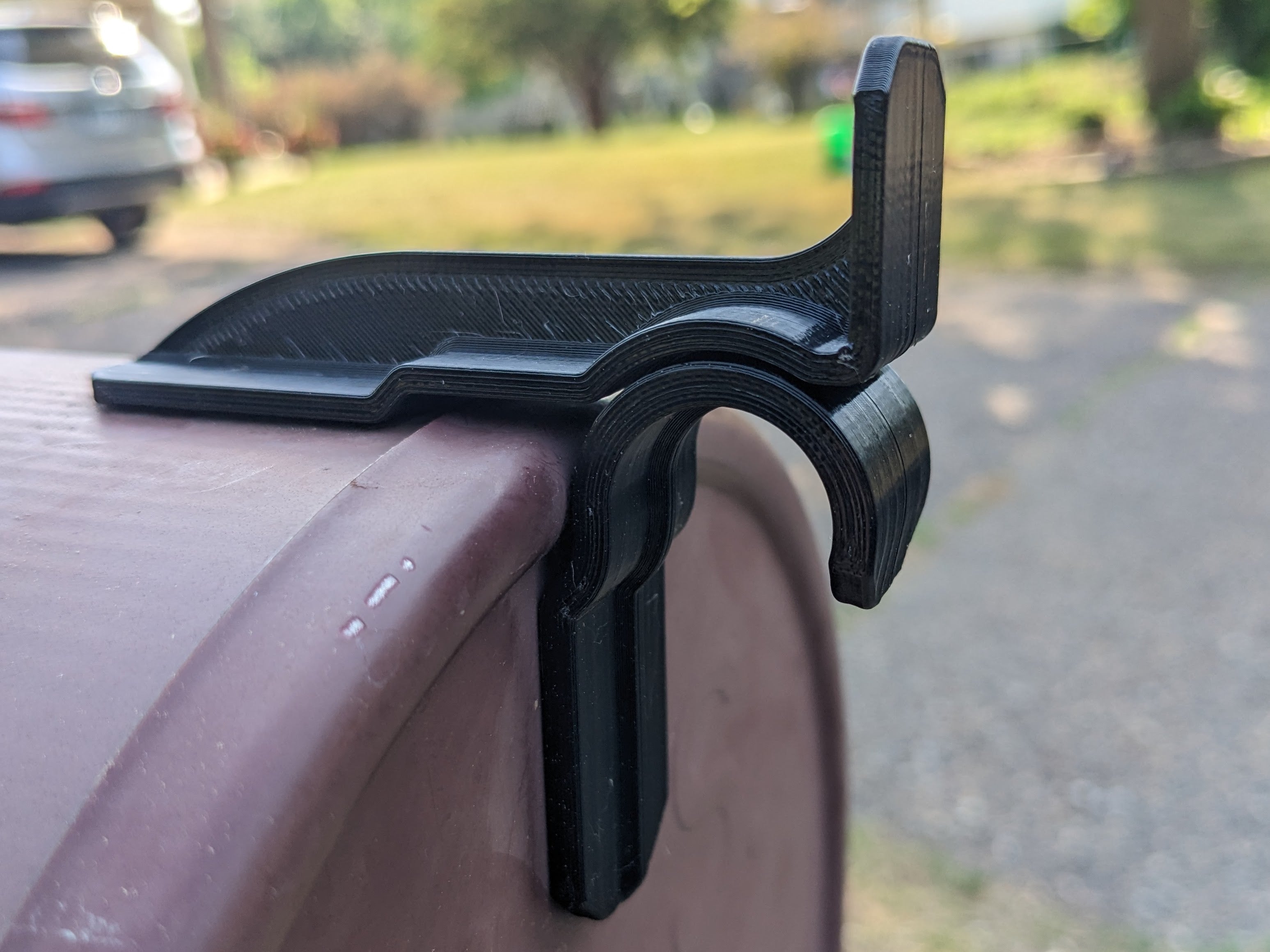 3D printed mailbox door pull hook and latch replacement