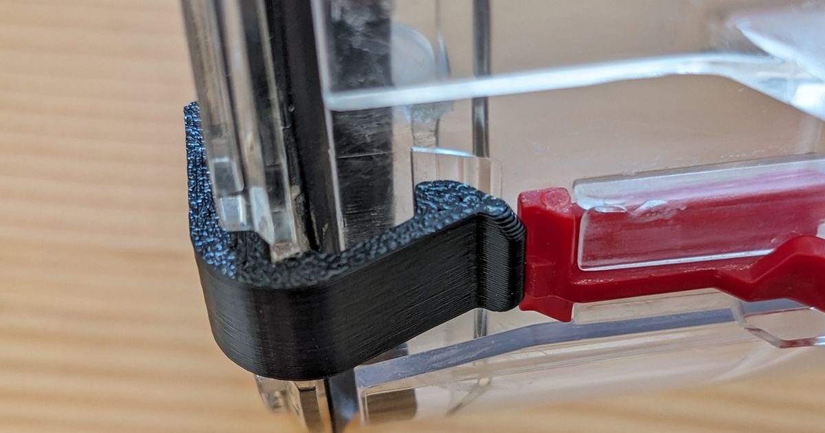 3D printed replacement clip for a Dyson V6 dust bin latch repair