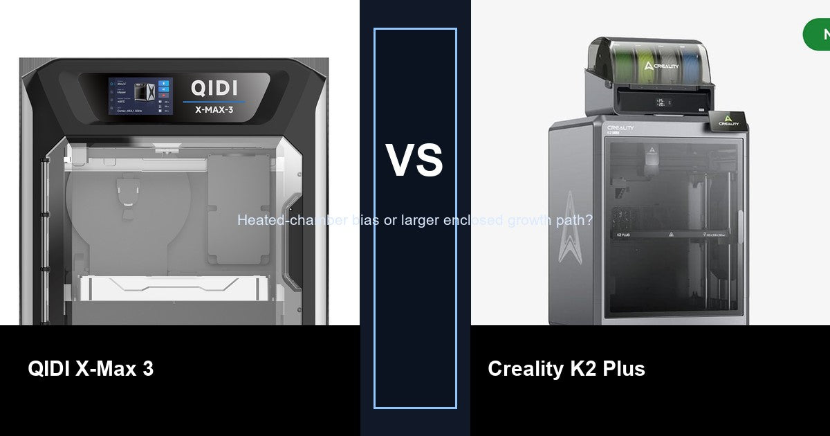 QIDI X-Max 3 vs Creality K2 Plus comparison hero image