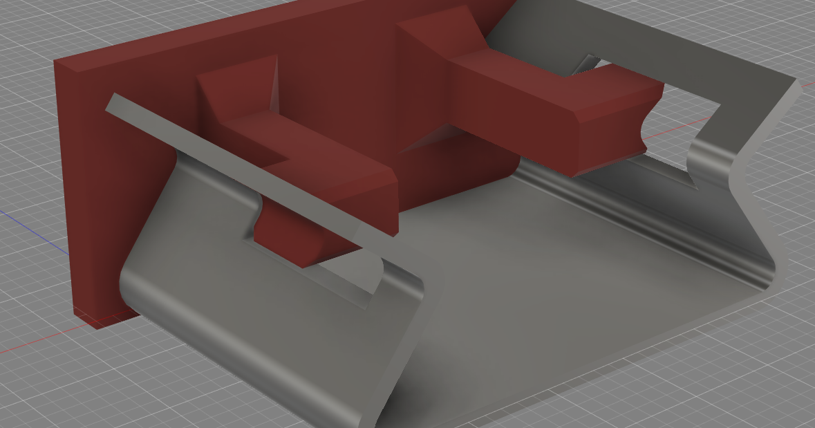 3D printed dishwasher top rack stop clip for upper rack rail repair